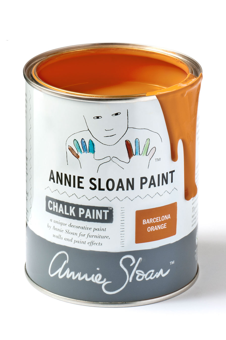 chalk paint originale Annie Sloan Barcelona arancione