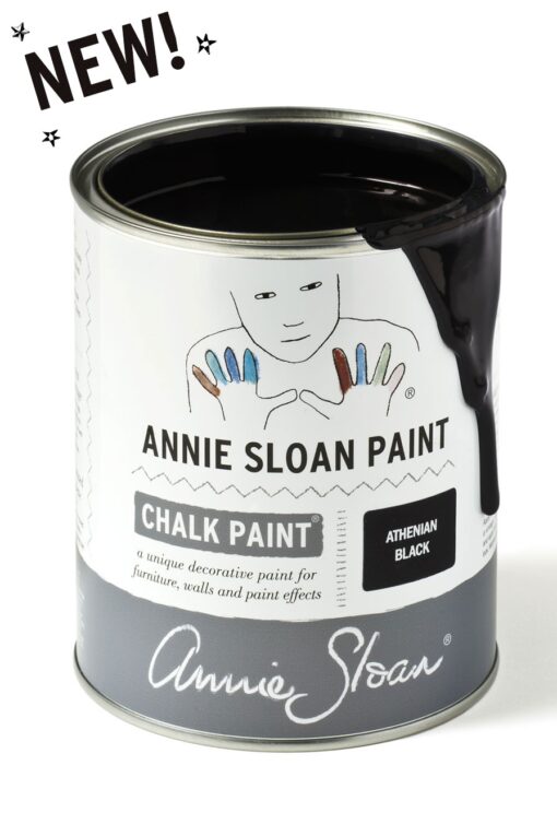 chalk paint originale Annie Sloan athenian, nero
