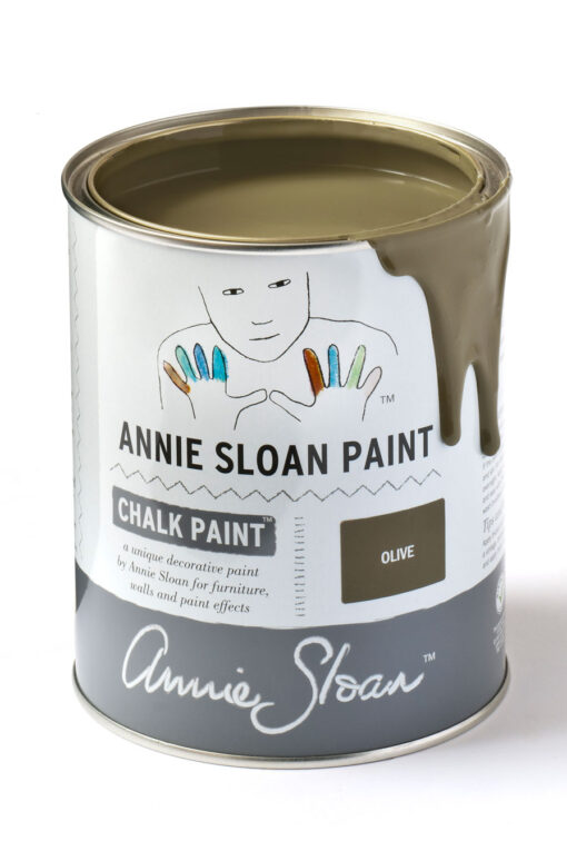 chalk paint Annie Sloan olive verde oliva scuro