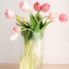 bellissimi tulipani real touch, estremamente realistici colore rosa chiaro