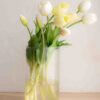 bellissimi tulipani real touch, estremamente realistici colore bianco