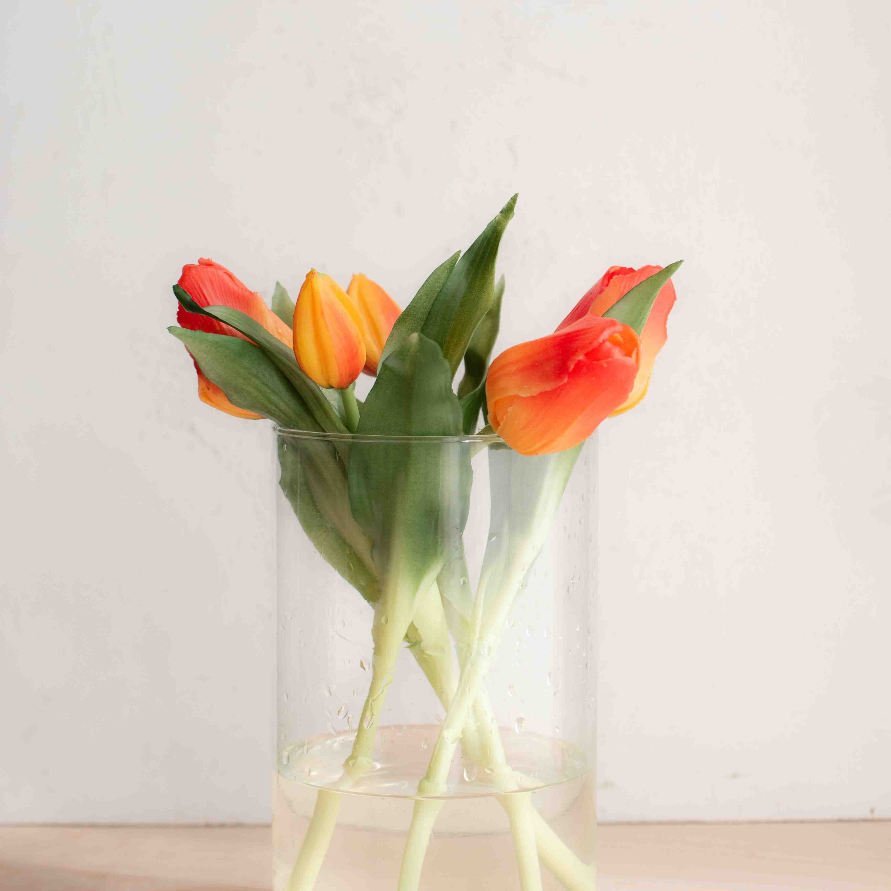 bellissimi tulipani real touch, estremamente realistici colore arancione