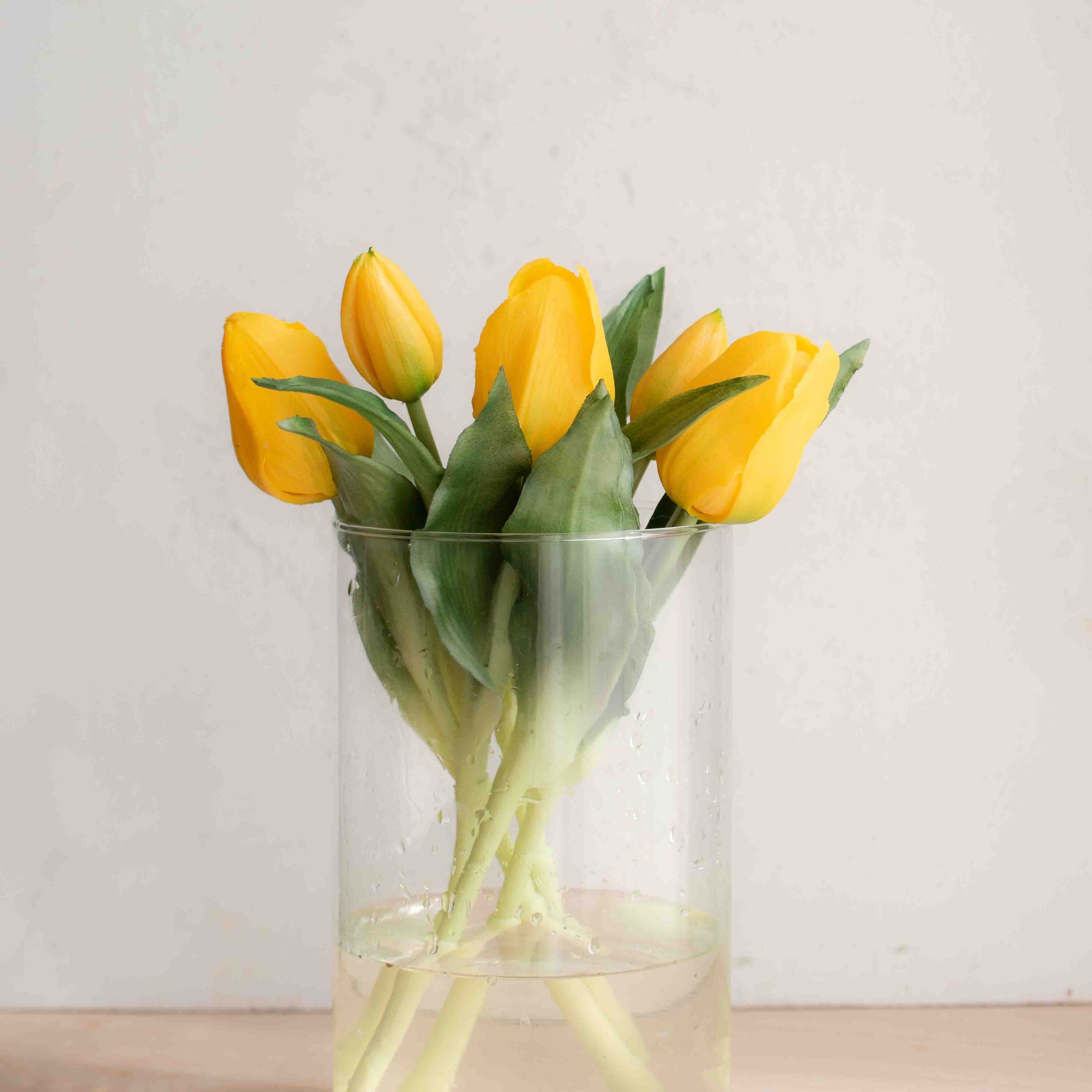 bellissimi tulipani real touch, estremamente realistici colore giallo