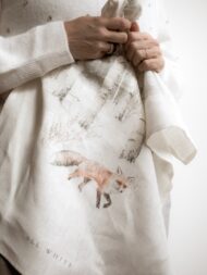 Strofinaccio " La volpe nel Bosco"