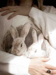 Cuscino in puro lino "Coccole d'Inverno".