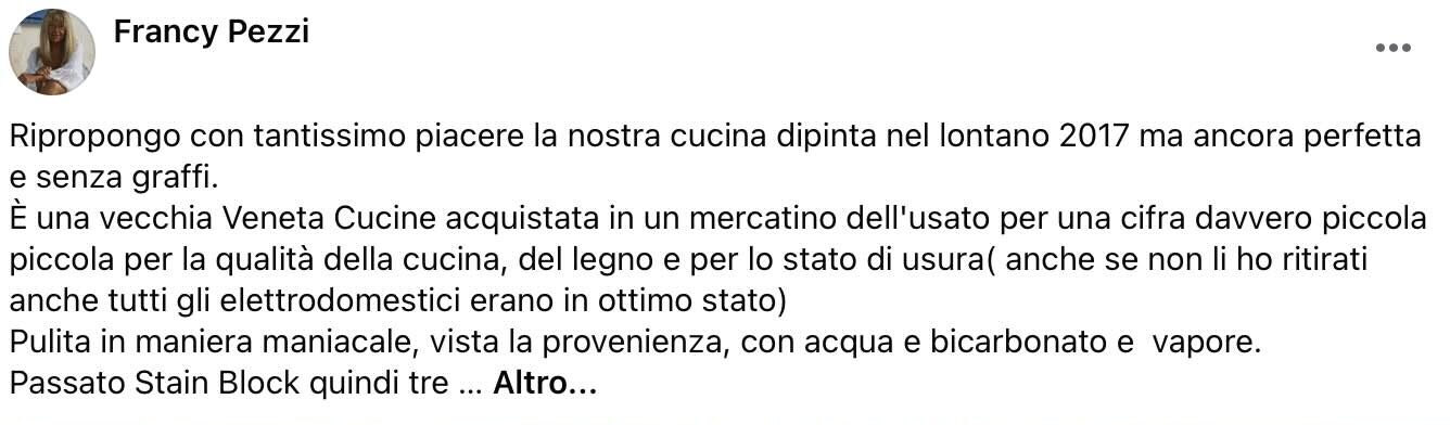 Screenshot Ripropongo con piacere la cucina in stile bianco e legno, restaurata e in ottimo stato, perfetta per.