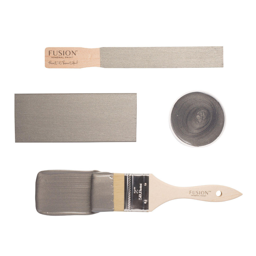 Fusion Mineral Paint Metallics Brushed Steel
