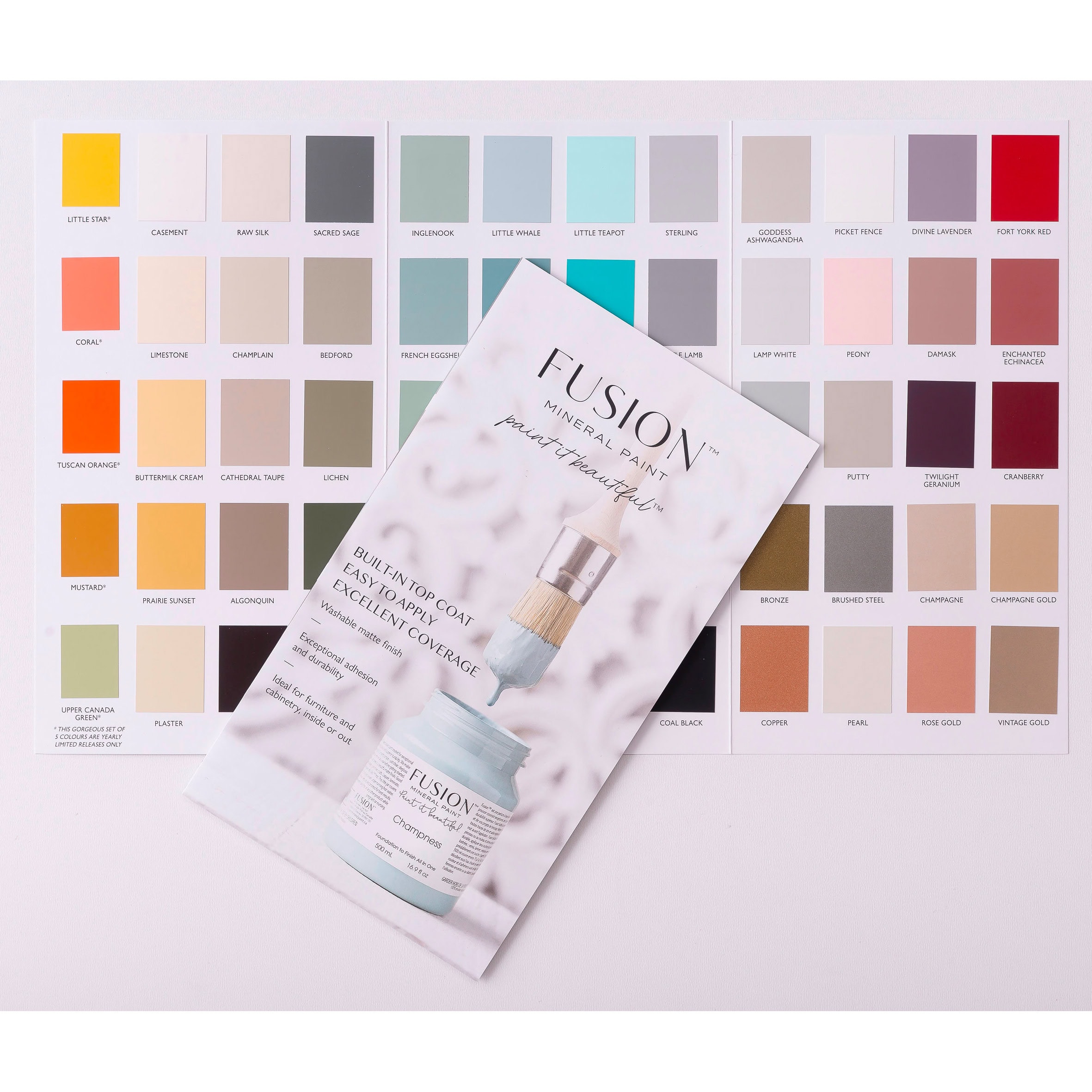 NUOVA Cartella colori ufficiale Fusion Mineral Paint™