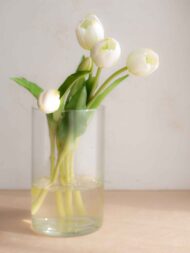 Bouquet tulipani real touch bianco