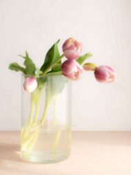 Bouquet tulipani real touch violet screziato