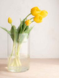 Bouquet tulipani real touch gialli