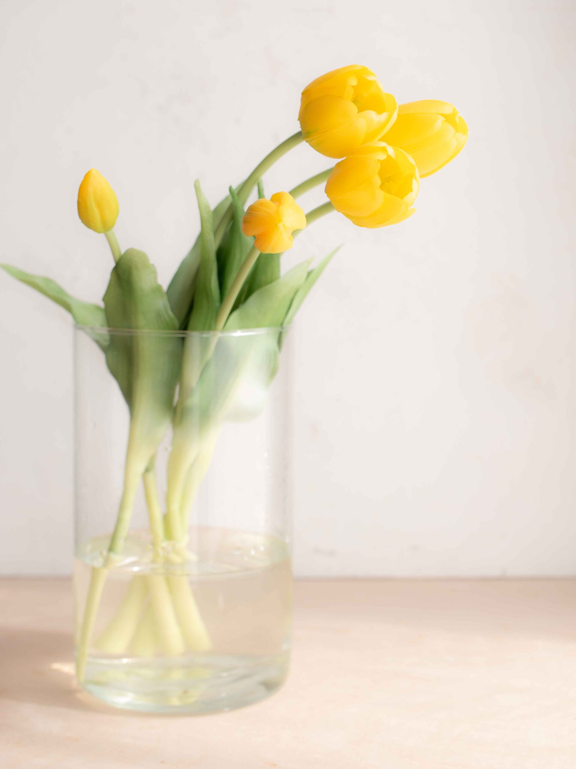 Bouquet tulipani real touch gialli