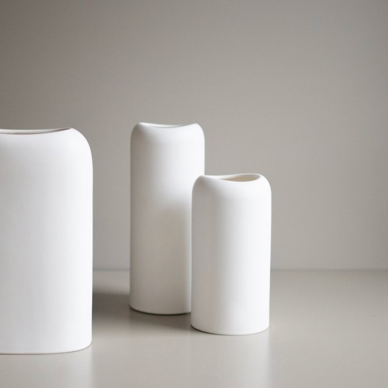 Vaso parentesi bianco piccolo